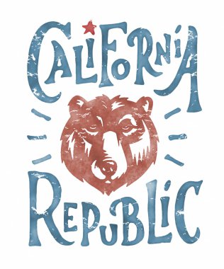 El harfli California Cumhuriyeti grafikleri