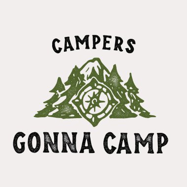 Camp T Shirt Baskı gidiyor Kampçılar