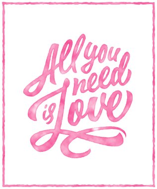İhtiyacın olan tek şey aşk.