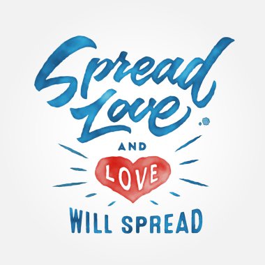 Yayılan sevgi ve sevgi yayılacak