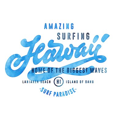 Hawaii T shirt Tasarım