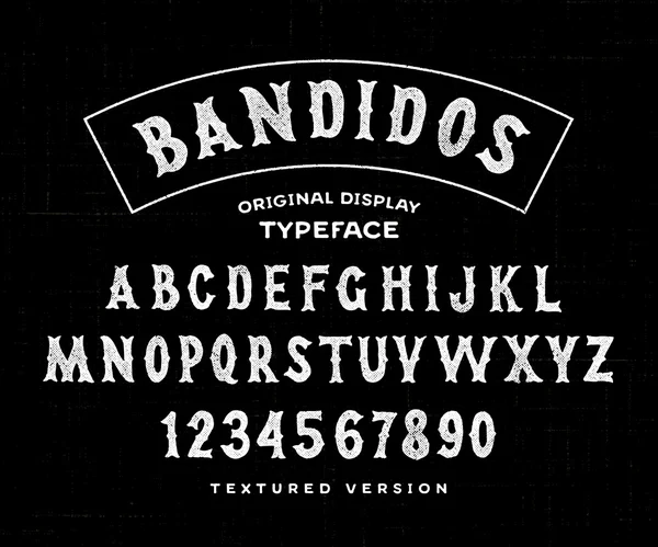 'Bandidos' Yazı Tipinin Dokulu Versiyonu 