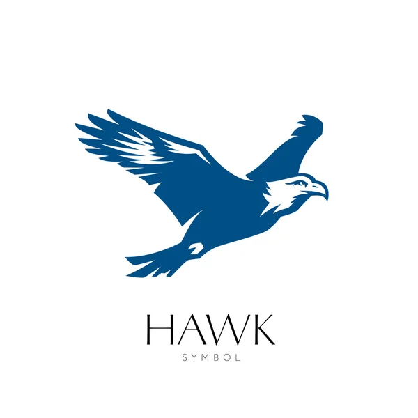 Hawk Bird original grafisk symbol — Stock vektor