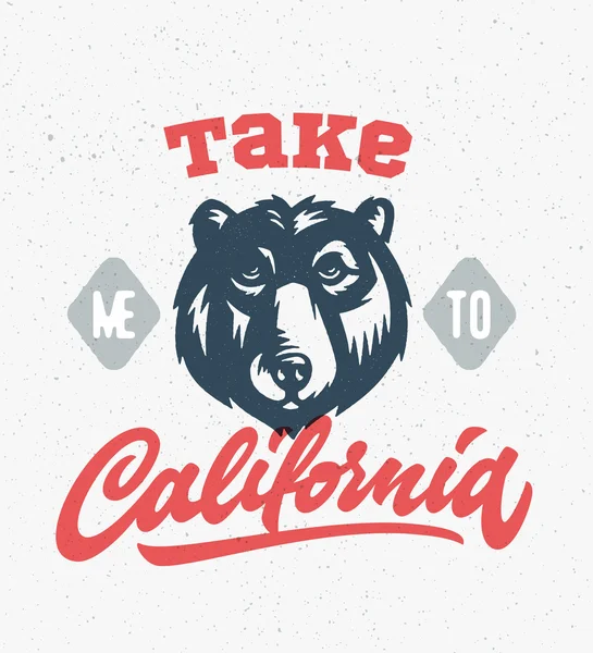 Take me to California — Stock Vector