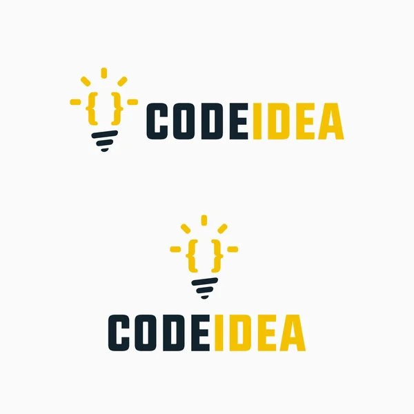 Idea de código Símbolo simple original — Archivo Imágenes Vectoriales