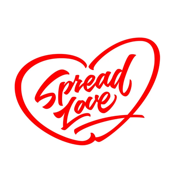 Napis "Spread Love" — Wektor stockowy