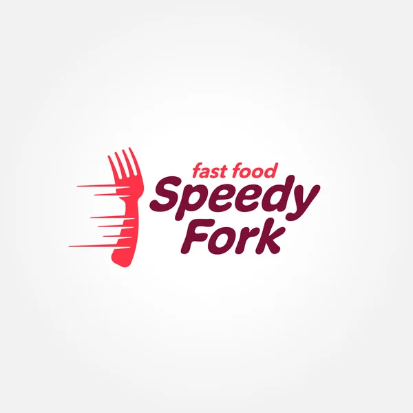 Logo sablon élelmiszer-szállítási szolgáltatás — Stock Vector