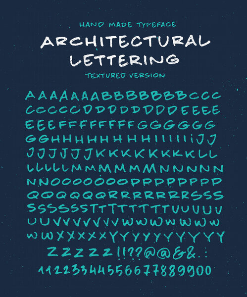 Font 'Architectural Lettering' 