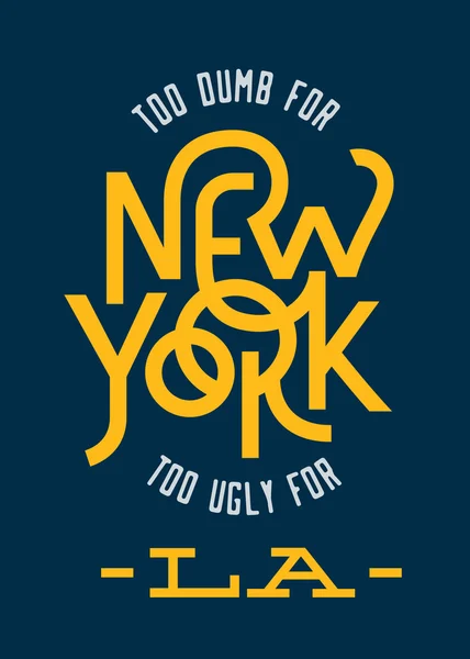 New York design. — Stock vektor