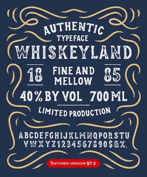 El yapımı Typeface Whiskeyland