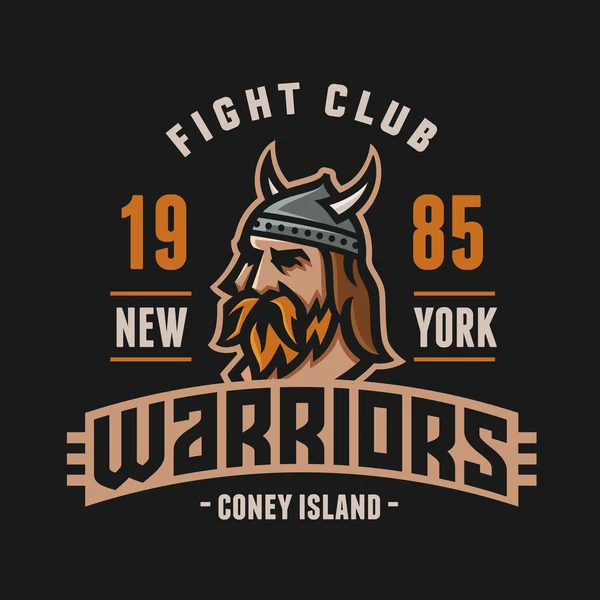 Warriors Fight Club tshirt design — Stock vektor
