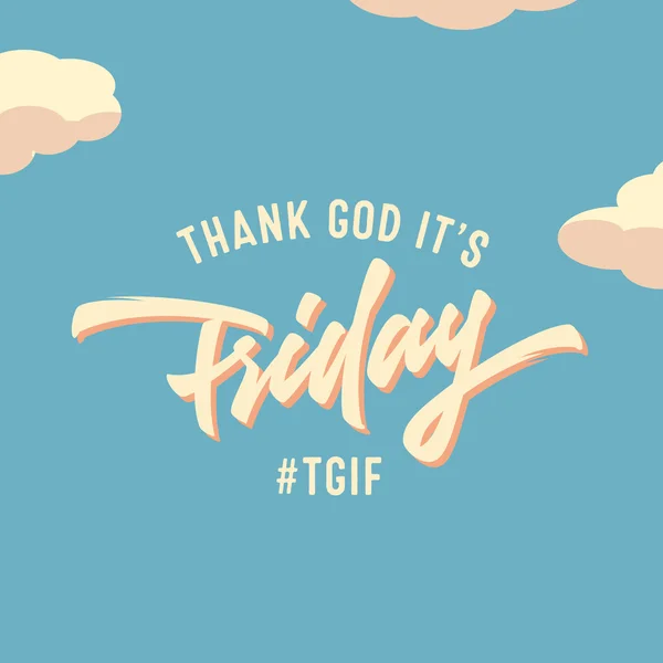 Thank God It's Friday — Stock Vector