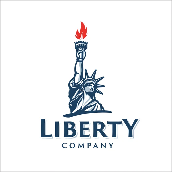 Attraktiv och minnesvärd Liberty staty symbol — Stock vektor