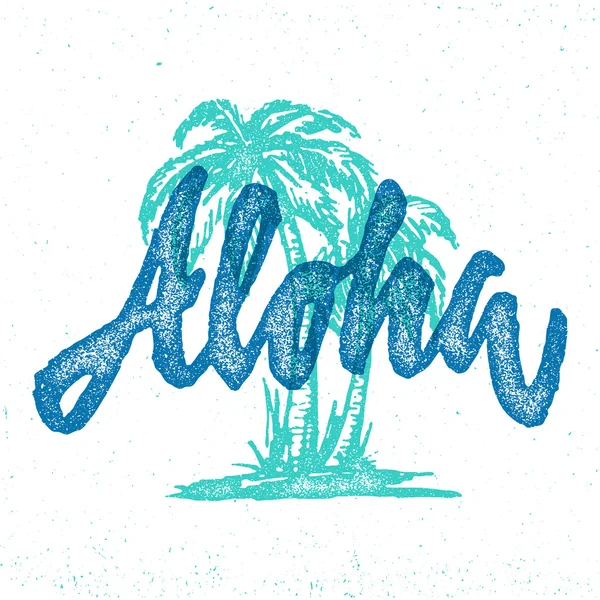 Hawaii T-shirt design — Stock vektor