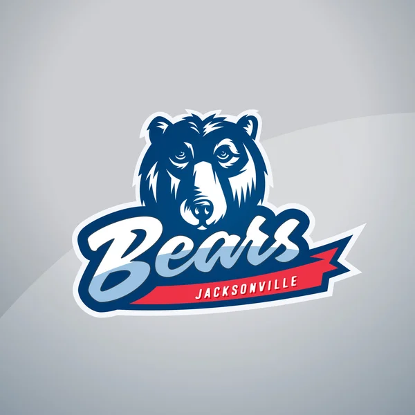 Badge squadra sport orsi — Vettoriale Stock