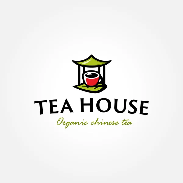Logo toko teh - Stok Vektor