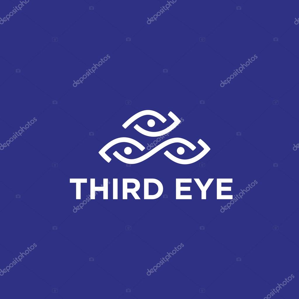 'Third Inner Eye' Original Symbol.Memorable Visual Metaphor.Simple Solid & Bold Mark.Represents Concept of Control Monitoring Lookout Audit Enlightenment Sight Insight Vision Attention Research  etc