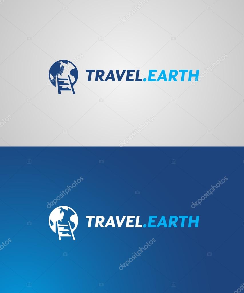 Ladder to the Earth Original Conceptual Minimal Symbol. Memorable Visual Metaphor. Simple, Solid & Bold Mark. Represents the Concept of Success, Leadership, Progress, Effort, Travel & Adventures.
