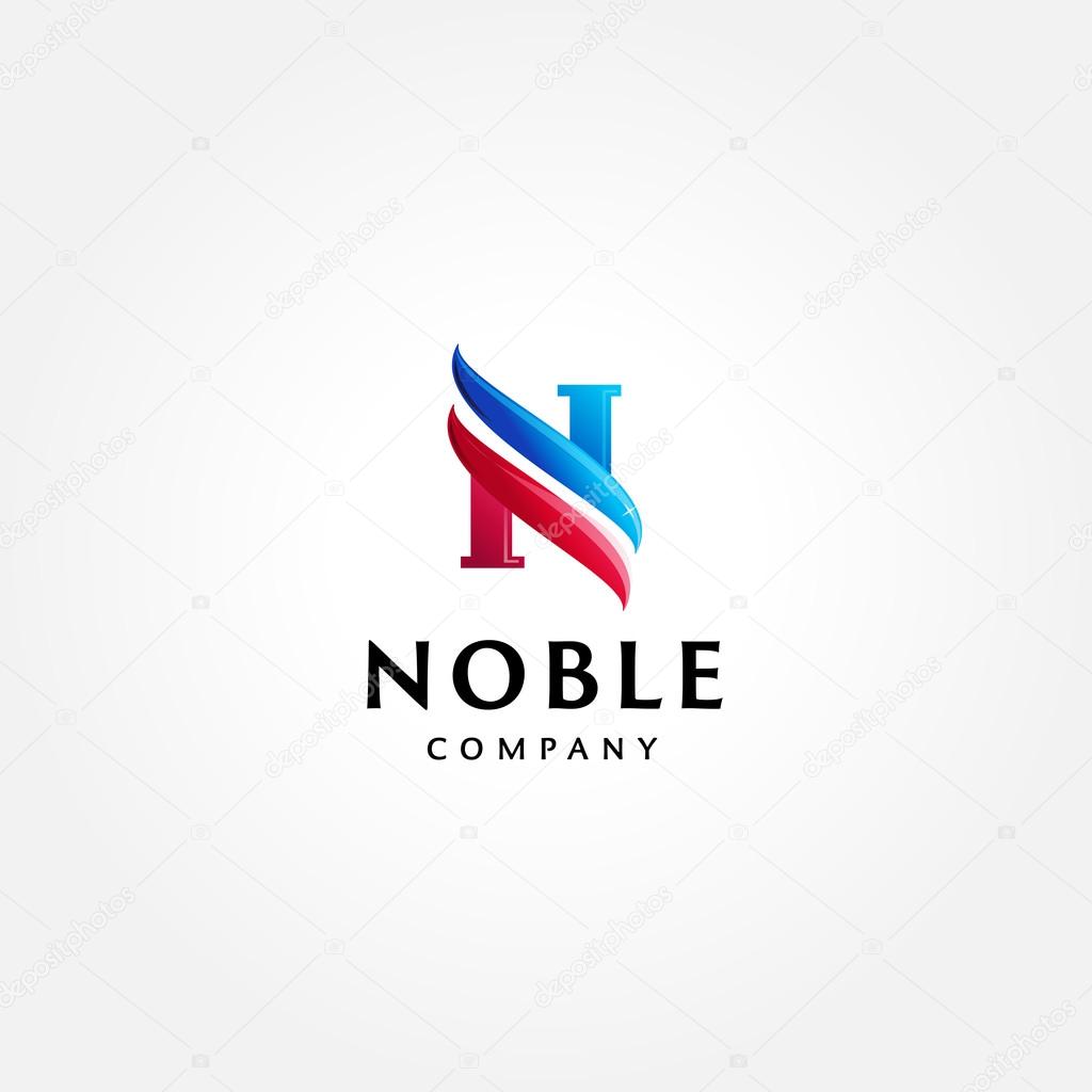 Vector Letter N Symbol logo template