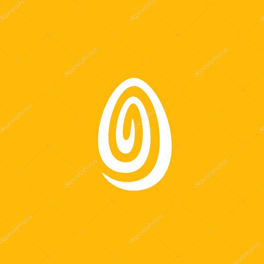 Cosmic World Egg Conceptual Minimal Symbol. Memorable Visual Metaphor. Represents the Concept of Creation, Maternity, Rebirth, Progress, Reproduction, Fertility, Dynamic Movement, Expanding Energy etc