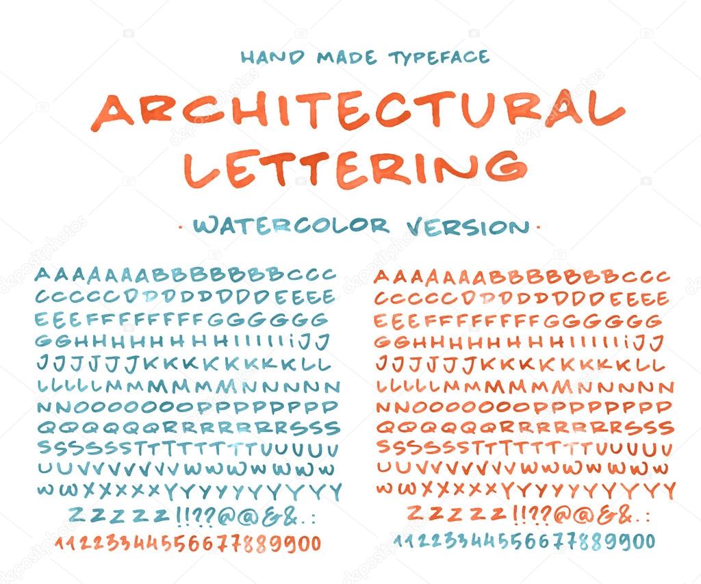 Font 'Architectural Lettering'  