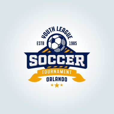 Futbol futbol rozetleri kümesi 