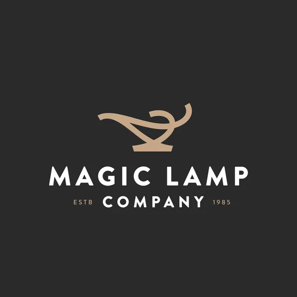 Magic Lamp Оригинальная графика — стоковый вектор