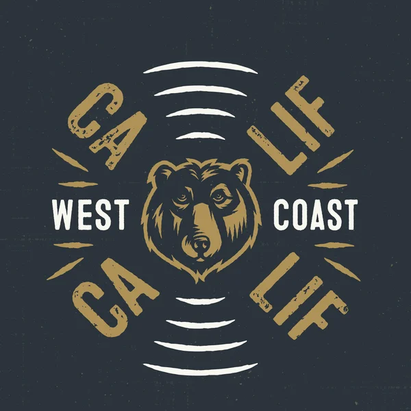 West Coast CALIF — Stock vektor