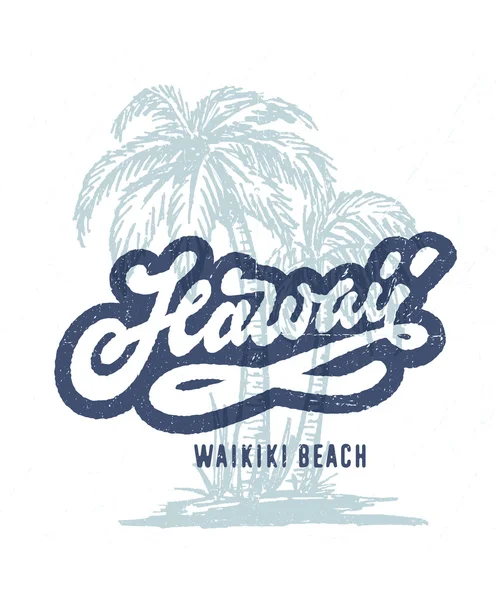 Havajská trička design — Stockový vektor