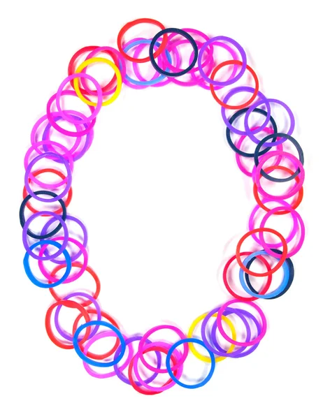 다채로운 고무 밴드 no.0 — 스톡 사진