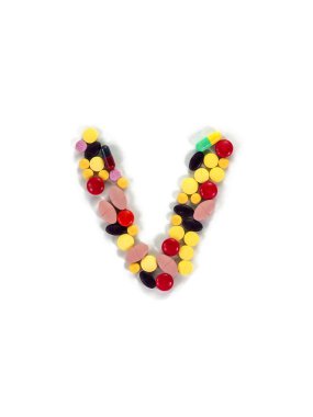 Renkli ilaç alfabesi 