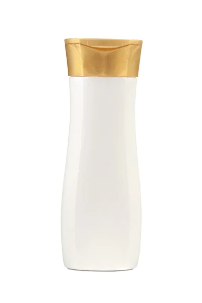 Weiße Flasche auf weißem Hintergrund — Stockfoto