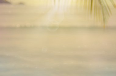 Plaj arka plan bulanık