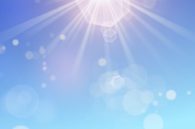 Bokeh güneş ışık arka plan.