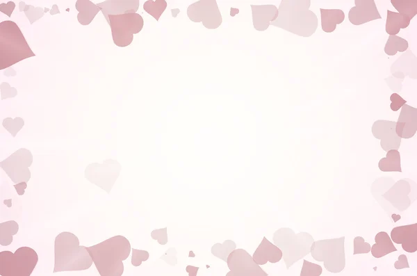 Many hearts frame abstract background. — Stock Photo, Image