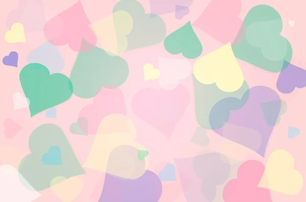 Colorful hearts abstract background. — Stock Photo, Image