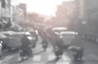 Trafik yol taşıma soyut backgroud bulanıklık.