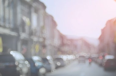 Trafik yol taşıma soyut backgroud bulanıklık.