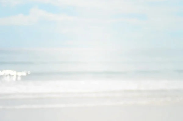 Blur beach with bokeh wave abstract background. — Stock Photo, Image