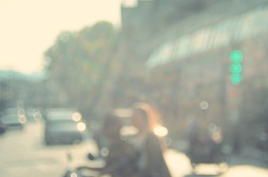 Trafik yol taşıma soyut backgroud bulanıklık.