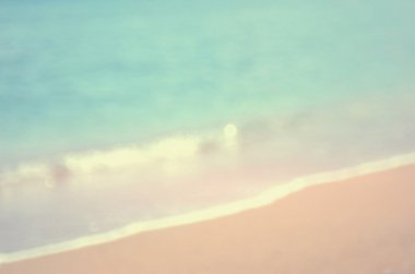 Bokeh dalga plaj arka plan bulanıklık