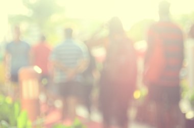 İnsanlar alışveriş merkezi alışveriş arka plan bulanıklık.