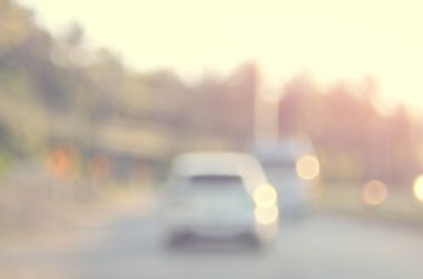 Rating bokeh yol arka plan bulanıklık.