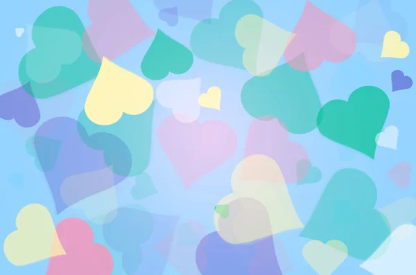 Colorful heart shape abstract background. — Stock Photo, Image