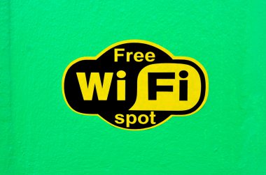 Ücretsiz Wi-Fi yer işareti.
