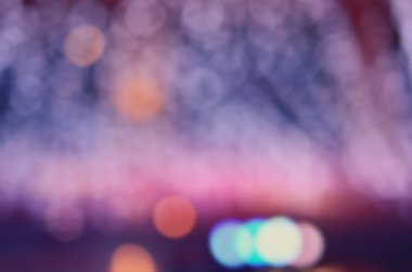 Renkli bokeh ışık arka plan bulanıklık.