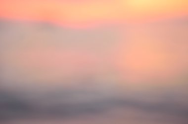 Tropikal günbatımı plaj arka plan bulanıklık.