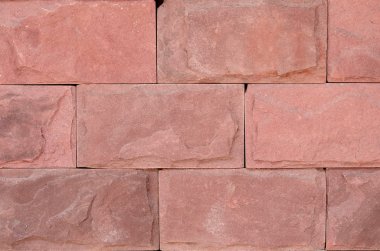 Kahverengi tuğla duvar dokusu arkaplanı.