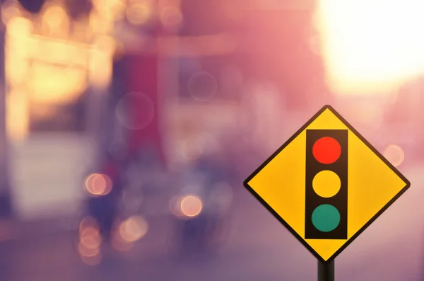 Traffic light sign abstract background. — Stock Photo, Image