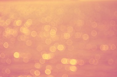 Tropikal plaj ile bokeh dalga güneş ışık arka plan bulanıklık.